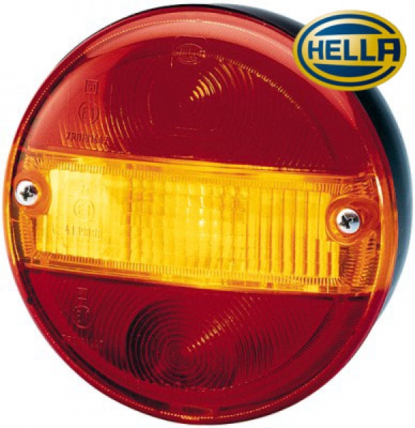 Schluß-Brems-(Blink-)Leuchte mit Kennzeichenbeleuchtung, Hella